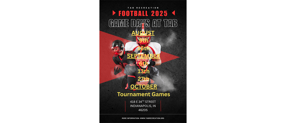 IYS TACKLE FOOTBALL GAMES AT TAB